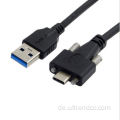 Hochwertiger USB-3,0 mit Doppelschraube